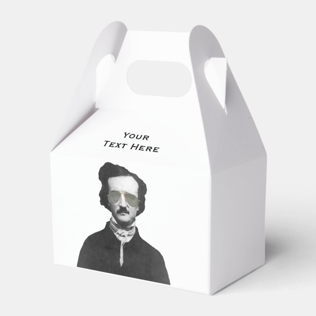 Edgar Allan Poe in Sonnenbrillen Personalisiert Geschenkschachtel (Vorderseite)