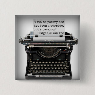 Edgar Allan Poe-Knopf Button