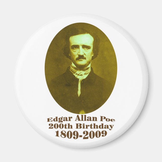 Edgar Allan Poe Magnet (Vorne)