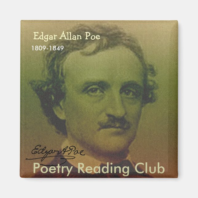 Edgar Allan Poe Magnet (Vorne)