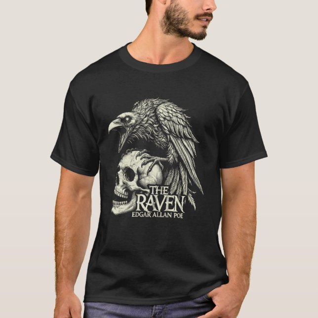 Edgar Allan Poe Nevermore Quoth The Raven T-Shirt (Vorderseite)