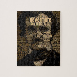 Edgar Allan Poe - Nevermore Typografie Puzzle