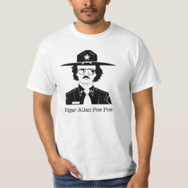 Edgar Allan Poe Poe (Schwarzes auf Weiß) T-Shirt