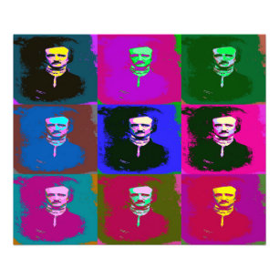 Edgar Allan Poe Pop Art Fotodruck