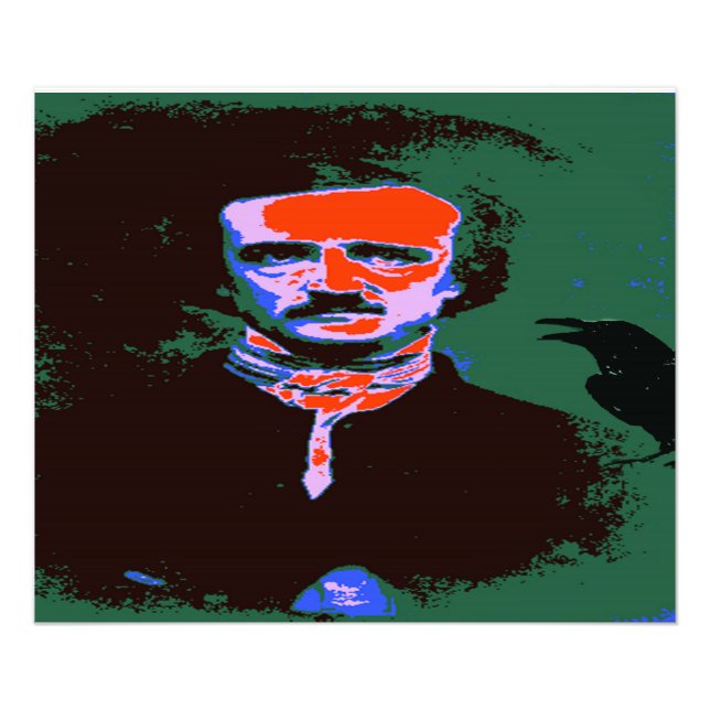 Edgar Allan Poe Pop Fotodruck (Vorne)
