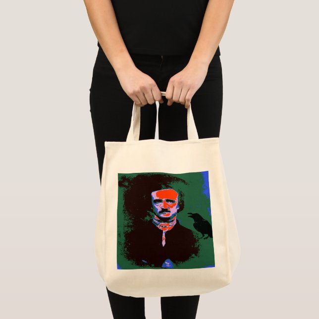 Edgar Allan Poe Pop Grosse Traumtasche Tragetasche (Vorderseite (Produkt))