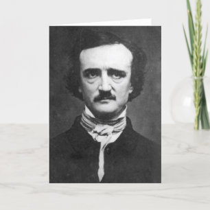 Edgar Allan Poe Portrait Karte