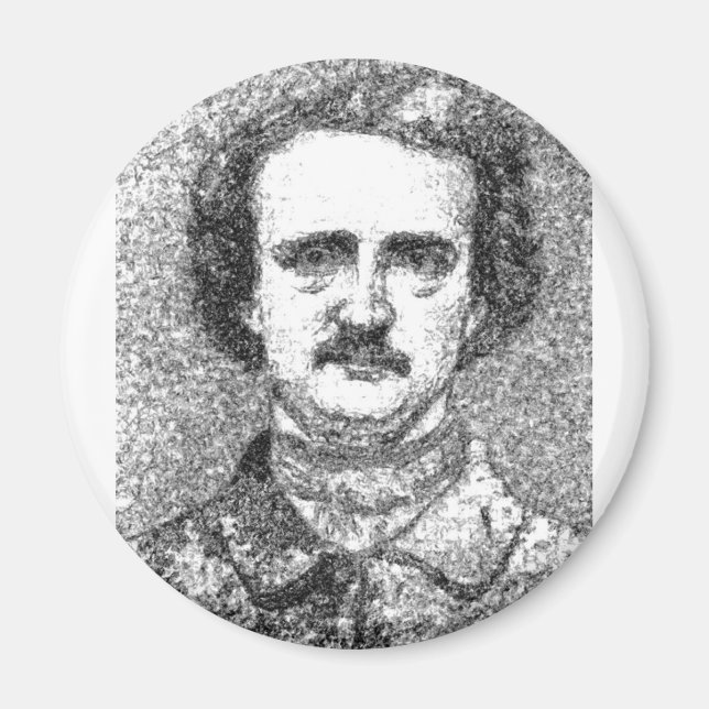 Edgar Allan Poe Portrait Magnet (Vorne)