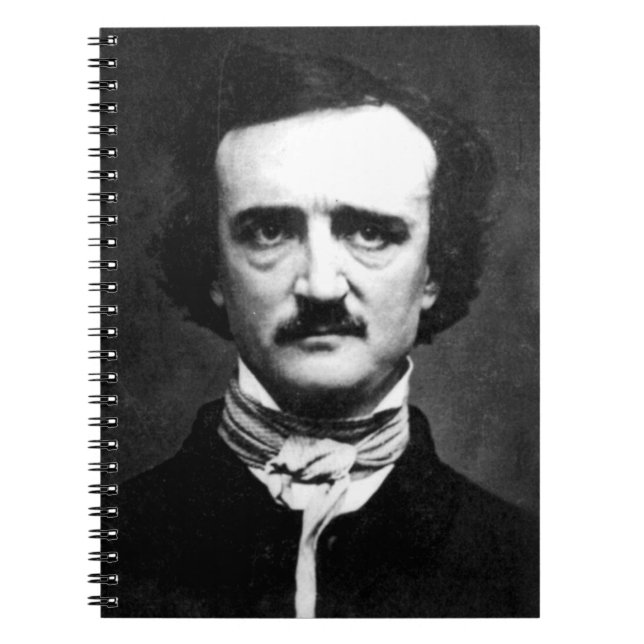 Edgar Allan Poe Portrait-Notebook Notizblock (Vorderseite)