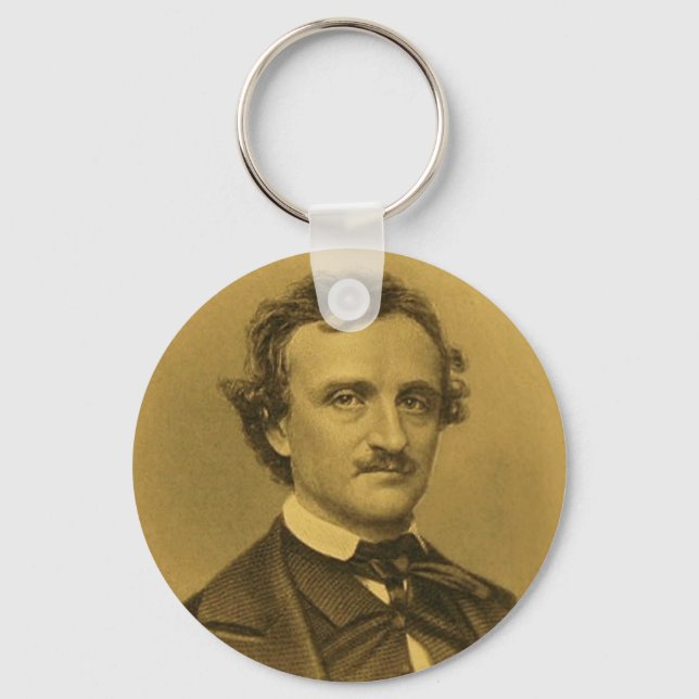 Edgar Allan Poe Portrait Schlüsselanhänger (Vorderseite)
