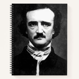 Edgar Allan Poe Portrait Spiral Notebook Notizbuch