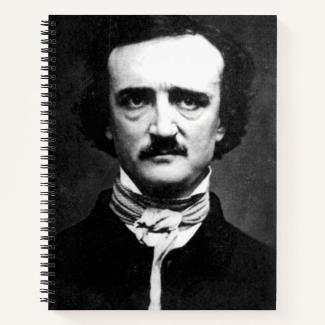 Edgar Allan Poe Portrait Spiral Notebook Notizbuch (Vorderseite)