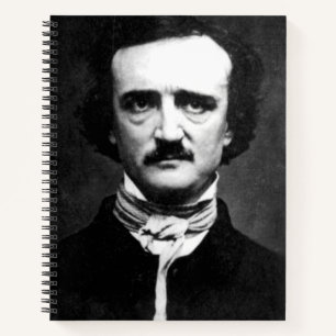 Edgar Allan Poe Porträt Spiralblock Notizbuch