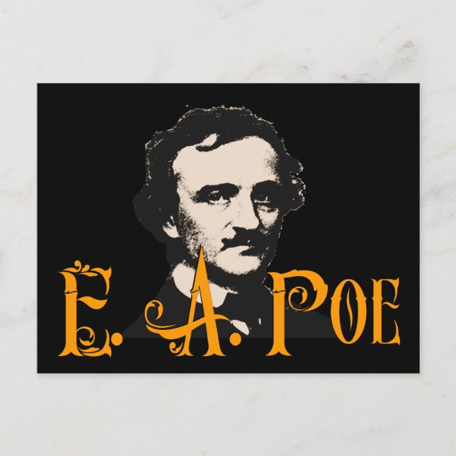Edgar Allan Poe Postkarte (Vorderseite)