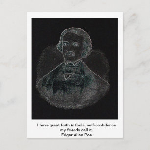 Edgar Allan Poe Postkarte