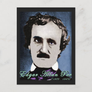 Edgar Allan Poe Postkarte