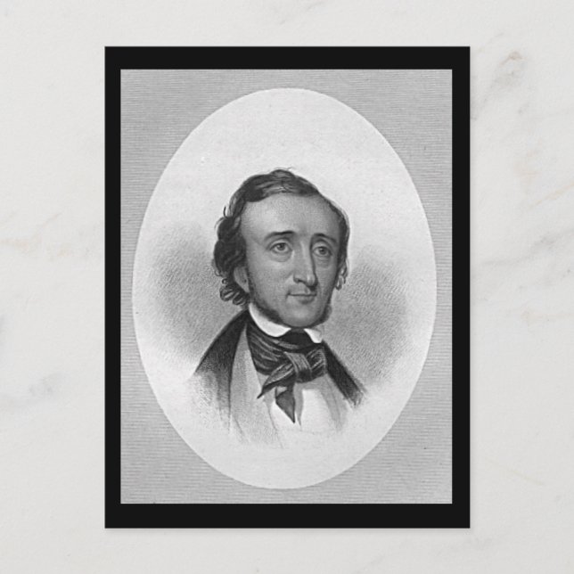 Edgar Allan Poe Postkarte (Vorderseite)