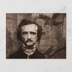 Edgar Allan Poe Postkarte
