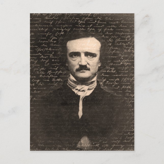 Edgar Allan Poe Postkarte (Vorderseite)