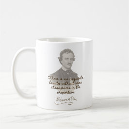 Edgar Allan Poe Quote Tasse - Exquisite Schönheit
