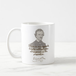 Edgar Allan Poe Quote Tasse - Exquisite Schönheit
