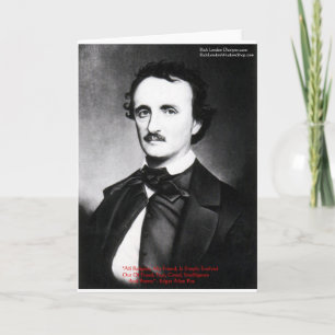 Edgar Allan Poe "Religion ist" Weisheitszitat Gesc Karte