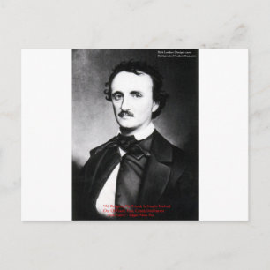 Edgar Allan Poe "Religion ist" Weisheitszitat Gesc Postkarte
