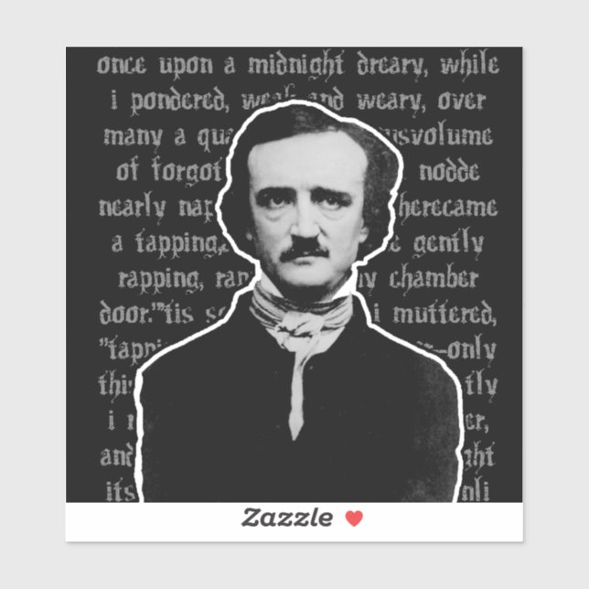 Edgar Allan Poe Stickers Aufkleber (Blatt)