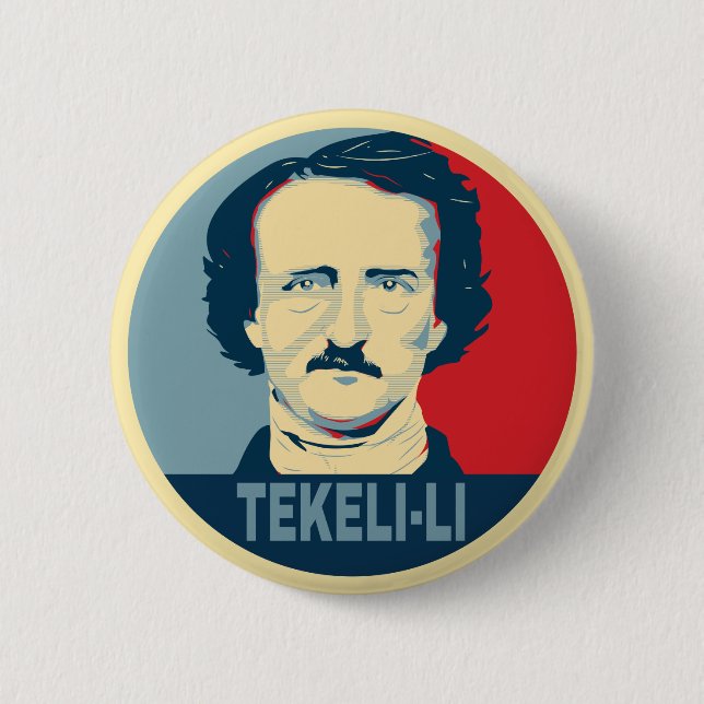 Edgar Allan Poe TEKELI-LI Hope Style Button (Vorderseite)