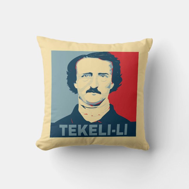 Edgar Allan Poe TEKELI-LI Hope Style Kissen (Vorderseite)