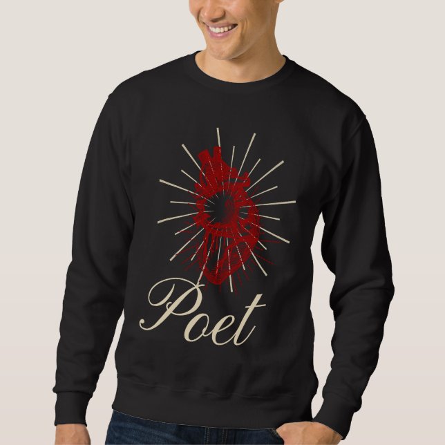 Edgar Allan Poe Tell Tale Heart literary writer po Sweatshirt (Vorderseite)