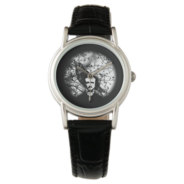 Edgar Allan Poe 'The Raven' Armbanduhr (Vorderseite)