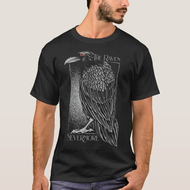 Edgar Allan Poe The Raven Nevermore T-ShirtEdgar A T-Shirt (Vorderseite)