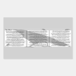 Edgar Allan Poe The Raven Rechteckiger Aufkleber