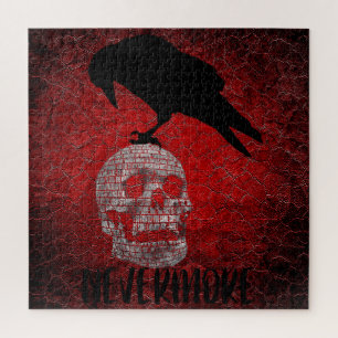 Edgar Allan Poe The Raven & Skull Nevermore Puzzle