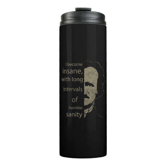 Edgar Allan Poe Thermosbecher (Vorderseite)