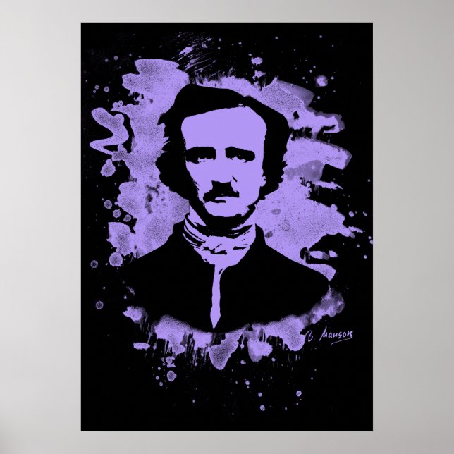 Edgar Allan Poe Tribute (violett) Poster (Vorne)
