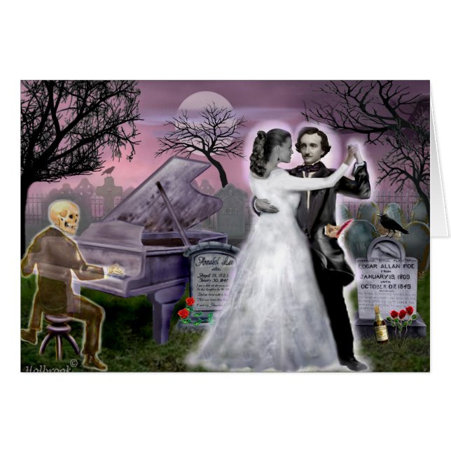 Edgar Allan Poe und Annabel Lee ewiglich (Vorderseite (Horizontal))