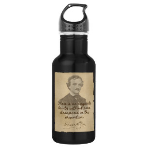 Edgar Allan Poe Zitat - Schönheitswasserflasche Edelstahlflasche