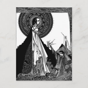 Edgar Allan Poes Ligeia Postkarte