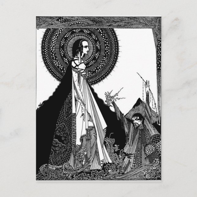Edgar Allan Poes Ligeia Postkarte (Vorderseite)