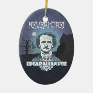 Edgar Allan Poe's Nevermore Keramik Ornament