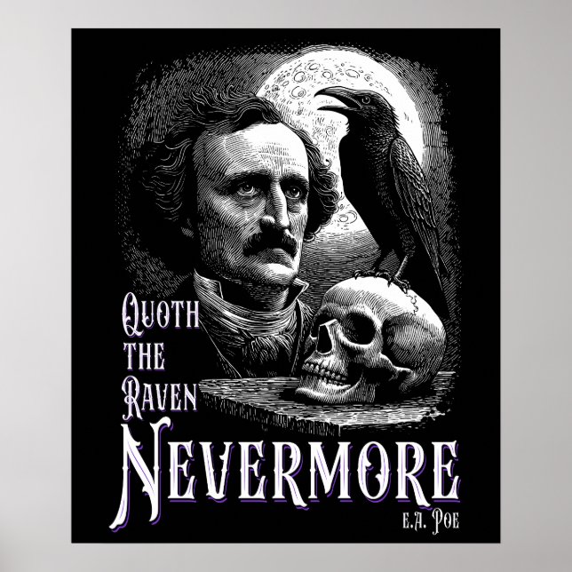 Edgar Allan Poes Raven Nevermore Poster (Vorne)