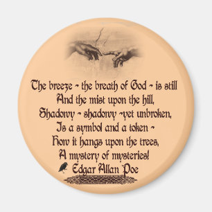 Edgar Allan Poes Zitat Magnet