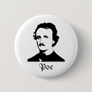 Edgar Allen Poe Button