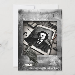 Edgar Allen Poe Card Einladung
