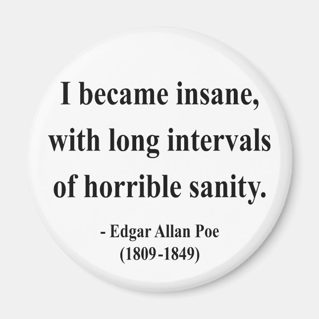 Edgar Allen Poe Quote 2a Magnet (Vorne)