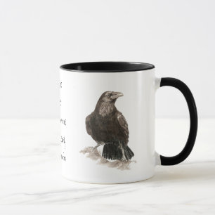 Edgar Allen Poe, Raven Wahnsinn Zitat Tasse
