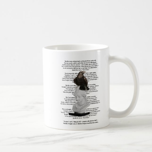 Edgar Allen Poe The Raven Gedicht Kaffeetasse (Rechts)
