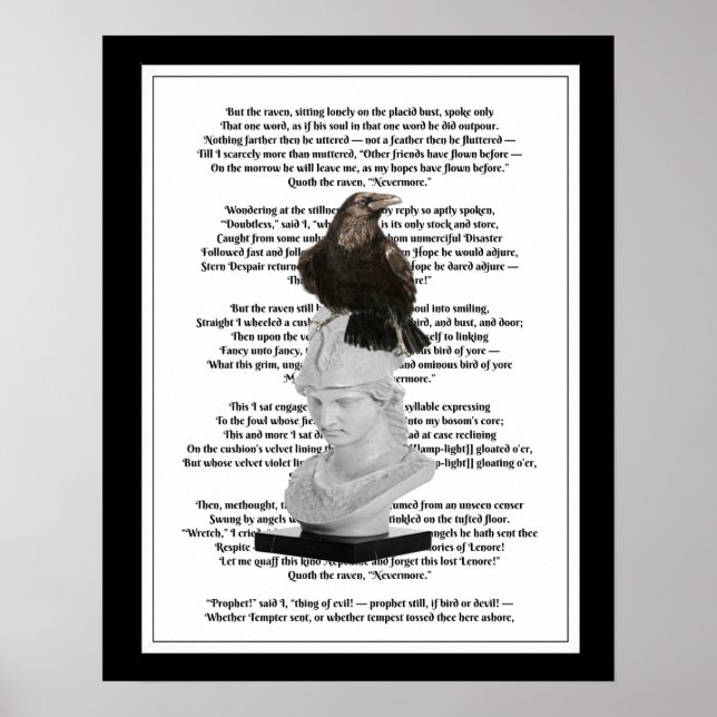 Edgar Allen Poe The Raven Gedicht Poster (Vorne)